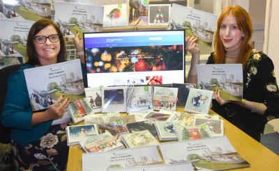 Julie Russell (left) and Helen Watkinson show off the online shop