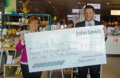 julie russell receiving cheque