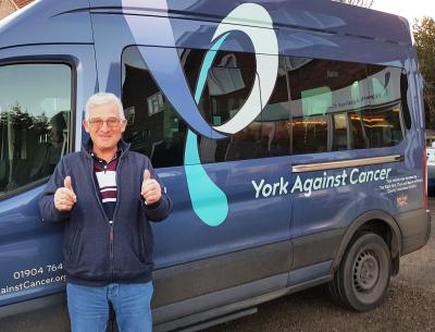 Doug with our minibus