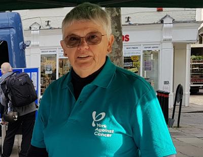 Joan helping at one of our awareness events
