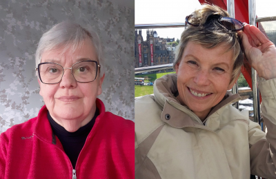 Joan Pritchard (left) and Jane Metcalfe (right)