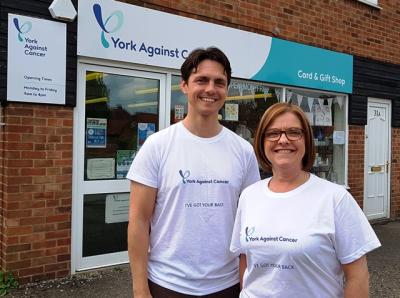 Andy and Julie show their commitment to sun safety