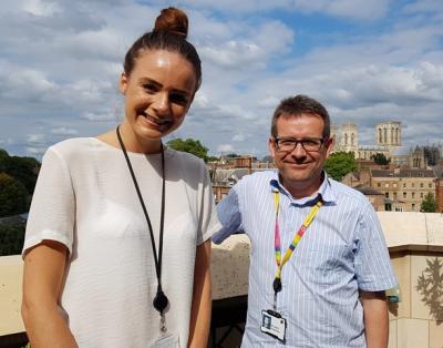 Danielle and Richard at Aviva in York