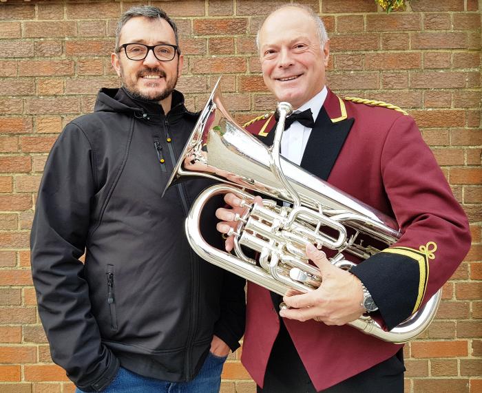 Ian Surgenor, left, and Mike Pratt, the team behind York Brass Against Cancer.jpg Ian Surgenor, left, and Mike Pratt, the team behind York Brass Against Cancer.jpg