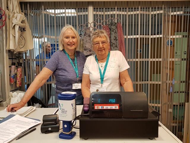 Margaret, left, with Ann at the hospital shop Margaret, left, with Ann at the hospital shop